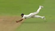 Mohammed Siraj Catch Video: Watch Indian Pacer Take Stunning Diving Grab to Dismiss Josh Tongue During IND vs ENG 2nd Test 2025