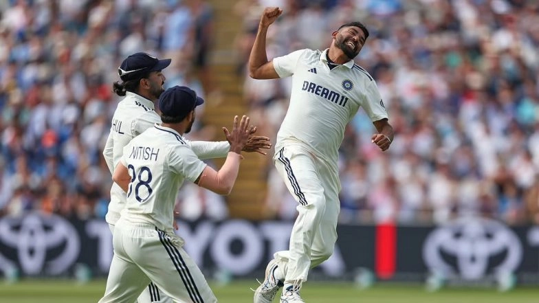 IND vs ENG 2nd Test 2025 Day 3 Stumps; Mohammed Siraj's Six-Wicket Haul, Akash Deep's Four-Fer Power India to Driver's Seat At Edgbaston