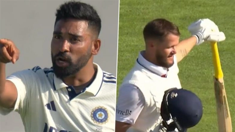 Mohammed Siraj and Ben Duckett Engage in Heated Exchange During IND vs ENG 4th Test 2025, Video Goes Viral