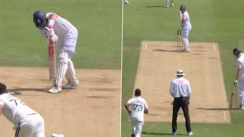 'Height Toh Hai Hi Nahi' Mohammed Siraj Convinces Shubman Gill to Use DRS After Trapping Ollie Pope LBW , Review Turns Successful During IND vs ENG 3rd Test 2025 (Watch Video)