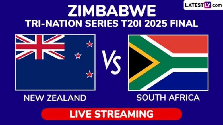 New Zealand vs South Africa Free Live Streaming Online Tri-Nation Series T20I 2025 Final: How To Watch NZ vs SA Cricket Match Live Telecast on TV in India?
