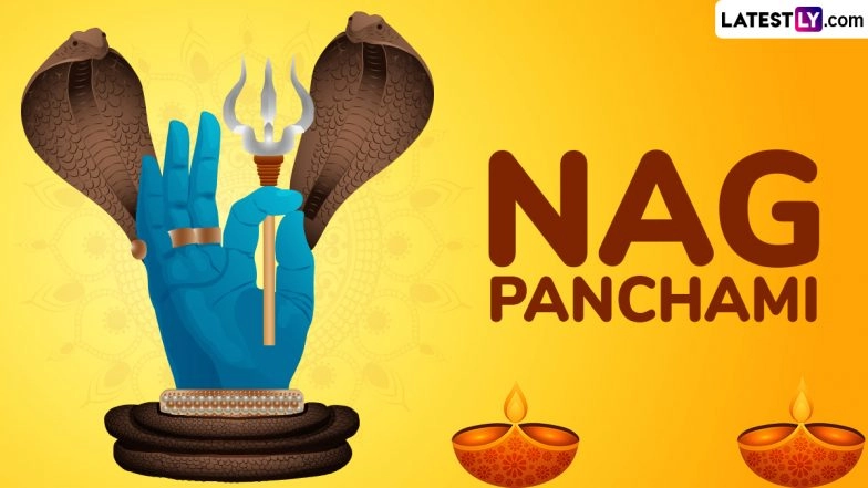 Nag Panchami 2025 Wishes in Hindi and Images: Share Naag Panchami Ki Shubkamnayein Greetings With Messages, Photos and HD Wallpapers To Celebrate the Festival