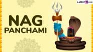 Nag Panchami 2025 Wishes, Images and HD Wallpapers: Send WhatsApp Messages, Quotes, Photos and Greetings To Celebrate the Festival Dedicated to the Worship of Serpents