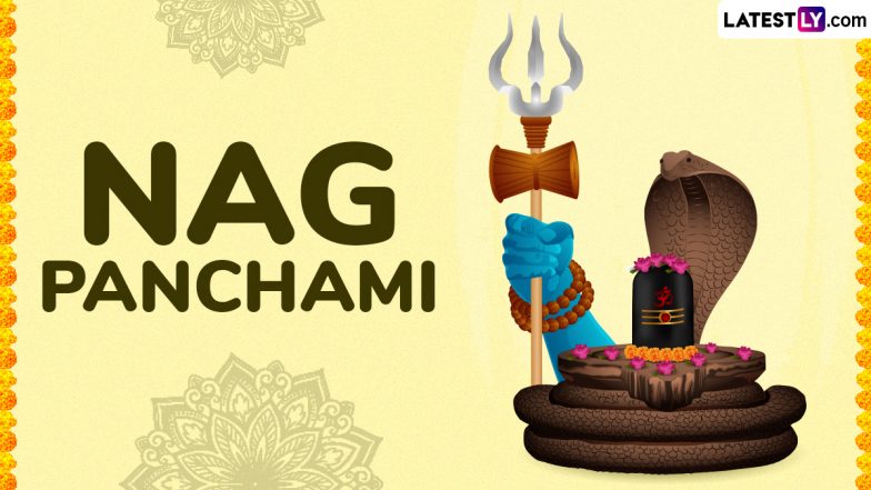 Nag Panchami 2025 Wishes, Images and HD Wallpapers: Send WhatsApp Messages, Quotes, Photos and Greetings To Celebrate the Festival Dedicated to the Worship of Serpents