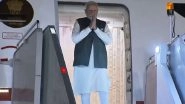 PM Narendra Modi Emplanes for Delhi After Concluding 5-Nation Tour, Departs From Namibia (See Pics and Video)