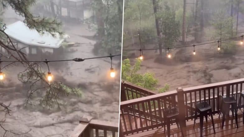 New Mexico Flash Floods: House Floats Down a River in Ruidoso As Heavy Rain Triggers Flooding in US State, Terrifying Videos Surface