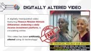 Did Nirmala Sitharaman Announce Investment Platform Promising up to INR 15 Lakh Monthly Income for INR 21,000 Investment? PIB Fact Check Debunks Digitally-Altered Fake Video