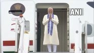PM Narendra Modi Returns to India After 5-Nation Tour, Participation at 17th BRICS Summit (See Pics and Video)