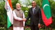 India and Maldives Sign Several MoUs During PM Narendra Modi’s Visit, Agree on Free Trade Agreement Terms of Reference (See Pics)