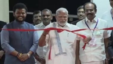 PM Narendra Modi Inaugurates, Inspects New Terminal Building of Tamil Nadu&rsquo;s Tuticorin Airport (Watch Video)