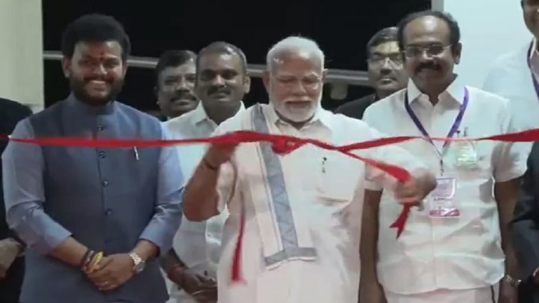 PM Narendra Modi Inaugurates, Inspects New Terminal Building of Tamil Nadu’s Tuticorin Airport (Watch Video)