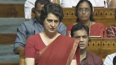 'Operation Sindoor' Debate in Lok Sabha: Under Home Minister Amit Shah the Pahalgam Terror Attack Happened, but Where Is Accountability, Says Priyanka Gandhi (Watch Video)