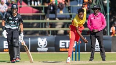 New Zealand Beat Zimbabwe by Eight Wickets in ZIM vs NZ T20I Match; Devon Conway and Matt Henry’s Brilliant Outings Help Black Caps Register Consecutive Victories in Tri-Series 2025