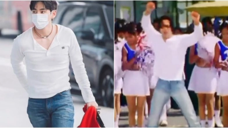 Kim Taehyung in His Radhe Bhaiya Era! Is BTS V’s Latest Airport Look Inspired by Salman Khan’s ‘Tere Naam’ Movie Character? Desi Internet Users Seem Convinced