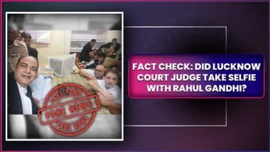 Did Lucknow Court Judge Click Selfie With Rahul Gandhi During Defamation Case Hearing? Advocate’s Photo Goes Viral With Fake Claim