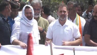 Rahul Gandhi, Tejashwi Yadav Lead ‘Bihar Bandh’ Protest in Patna Against Electoral Roll Revisions Ahead of Assembly Polls (Watch Videos)