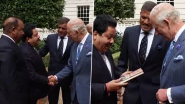 Rajeev Shukla Gifts His Book ‘Scars of 1947: Real Partition Stories' to King Charles III As He Meets the Royalty Alongside Team India Men's and Women's Team Cricketers (Watch Video)