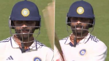 Ravindra Jadeja Performs His Trademark 'Sword' Celebration After Hitting Half-Century During IND vs ENG 3rd Test 2025 (Watch Video)