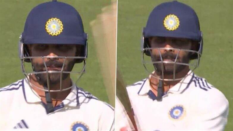 Ravindra Jadeja Performs His Trademark 'Sword' Celebration After Hitting Half-Century During IND vs ENG 3rd Test 2025 (Watch Video)