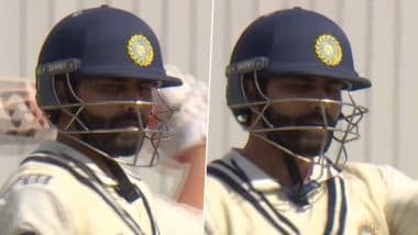 Ravindra Jadeja Brings Out His Trademark ‘Sword’ Celebration After Scoring Half-Century During IND vs ENG 2nd Test 2025 (Watch Video)
