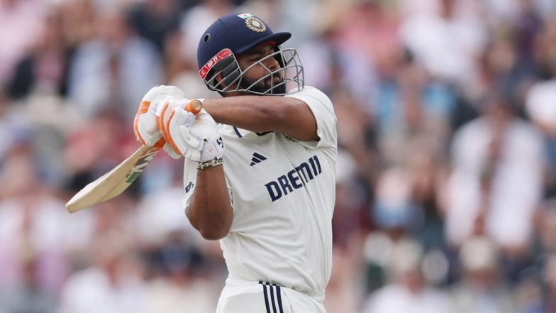 Rishabh Pant Equals Virender Sehwag’s Record of Most Sixes by an Indian in Test Cricket, Achieves Feat During IND vs ENG 4th Test 2025