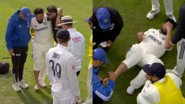 Rishabh Pant Retires Hurt, Leaves the Field in Pain After Suffering Blow to Right Foot From Chris Woakes' Delivery During IND vs ENG 4th Test 2025 (Watch Video)