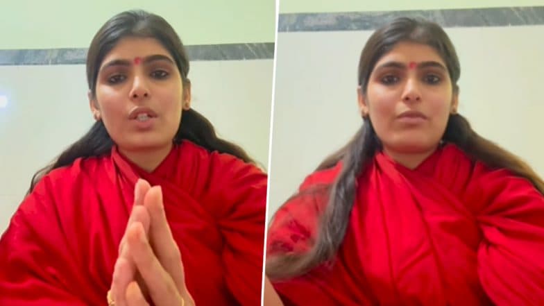 Sadhvi Prem Baisa Viral Video With Veerampuri Maharaj Controversy: Female Saint Says 'Obscene' Clip Was Edited With Blackmail Intent