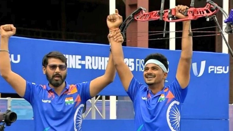 Sahil Jadhav Secures Second Gold Medal For India in World University Games 2025, Clinches Top Spot in Men's Singles Compound Archery Event