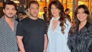Salman Khan Attends Ex-Girlfriend Sangeeta Bijlani&rsquo;s Birthday Bash, Shares a Warm Gesture With Young Fan Outside Venue (Watch Video)