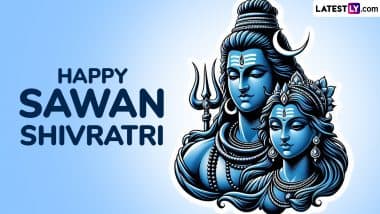 Sawan Shivratri 2025 Free Photo Templates and HD Wallpapers for Download Online: Wish Happy Sawan Shivratri by Sharing 'Har Har Mahadev' Photos and 'Om Namah Shivay' Messages