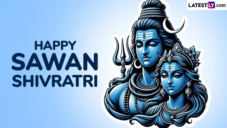 Sawan Shivratri 2025 Free Photo Templates and HD Wallpapers for Download Online: Wish Happy Sawan Shivratri by Sharing 'Har Har Mahadev' Photos and 'Om Namah Shivay' Messages