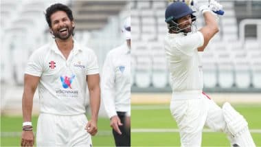 Bollywood Star Shahid Kapoor Plays Cricket at Lord’s Amid IND vs ENG 2025 Test Series, Pics Go Viral