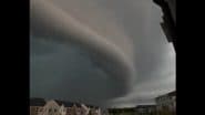 US: Eerie Scene As Shelf Cloud Seen Moving Through Bowie in Maryland Amid Flash Flood and Tornado Warnings in Washington DC, Terrifying Video Surfaces