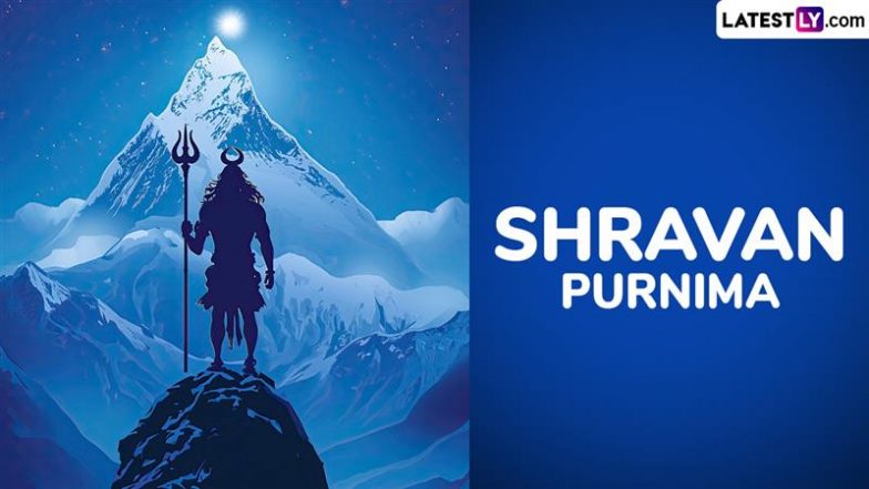 Shravan Purnima 2025 Wishes: Send Messages, Har Har Mahadev Images, Greetings, Quotes and HD Wallpapers on the Auspicious Full Moon Day
