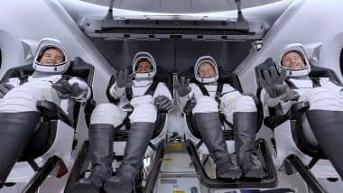 Shubhanshu Shukla Returns Safely to Earth: Axiom 4 Mission Splashdown Aboard SpaceX Dragon Capsule at California Coast (Watch Video)