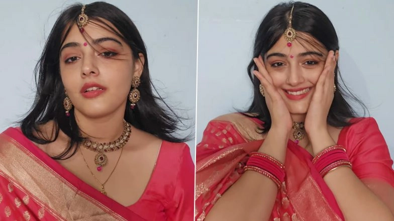 Shubhra Jha New Viral Video: Maxi Girl aka Maxipaglu’s Transition Instagram Reel From ‘Nighty’ to Saree Is Too Good To Be Missed! (Watch)