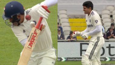 Shubman Gill in Extreme Pain After Being Hit on His Right Hand by Ben Stokes’ Fiery Delivery, Ball Damages His Helmet During IND vs ENG 4th Test 2025 (Watch Video)