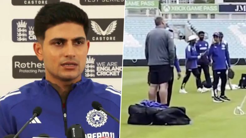 IND vs ENG 5th Test 2025: Shubman Gill Reacts to Gautam Gambhir’s Spat With The Oval Pitch Curator
