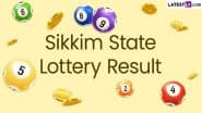 Sikkim State Lottery Result Today 6 PM Live: Dear Vixen Sunday Lottery Result of July 20 2025 Declared Online, Watch Lucky Draw Winners List