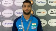 Sujeet Kalkal Wins Gold Medal at Men's Freestyle Wrestling 65 Kg Event at the Hungary Ranking Series 2025; Beats Ali Rahimzade of Azerbaijan to Win Title