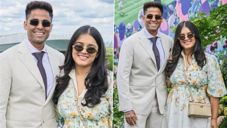 Suryakumar Yadav, Wife Devisha Shetty Attend Wimbledon 2025; India’s T20I Captain Makes Appearance After Successful Sports Hernia Surgery (See Pics)