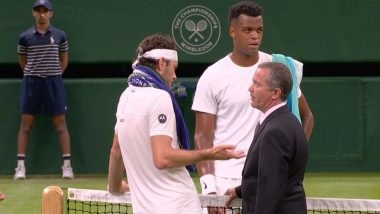 Taylor Fritz vs Giovanni Mpetshi Perricard Wimbledon 2025 Match Suspended After Four Sets 45 Minutes Ahead of Official Curfew; Duo to Resume Game Later