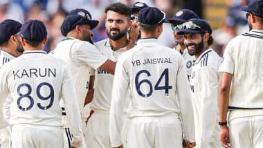 IND vs ENG 2nd Test 2025: Akash Deep, Mohammed Siraj Strike Early As England Reach 72/3 at Stumps on Day Four Chasing 608 Against India