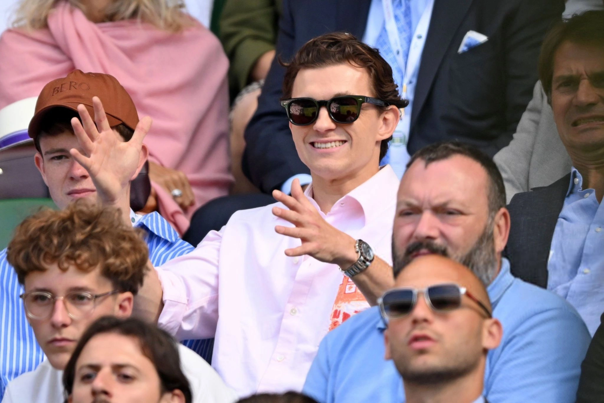 'Spider-Man' Star Tom Holland Enjoys a Day at Wimbledon 2025