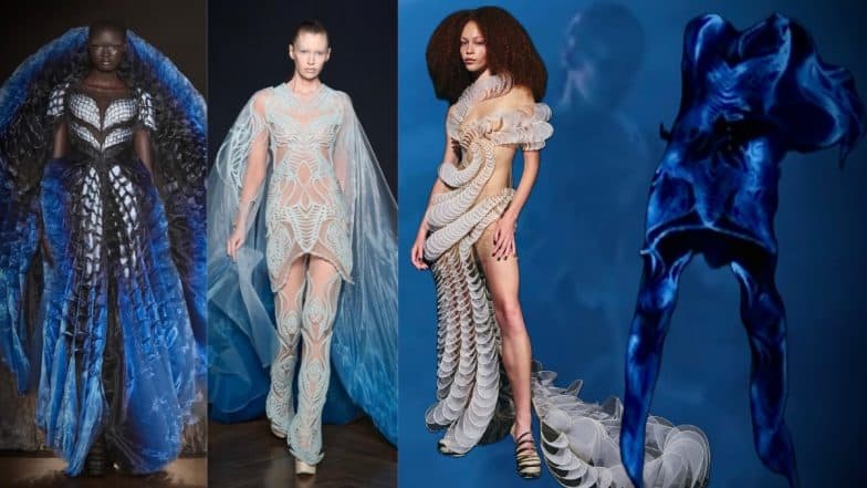 Paris Haute Couture Week 2025; Iris Van Herpen Stitches Living Algae Into the World of Fashion
