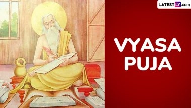 Vyasa Puja 2025 Date and Purnima Tithi: Here's the Significance of Guru Puja That Honours the Birth Anniversary of Veda Vyasa
