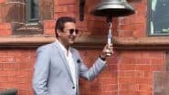 Wasim Akram Rings Five-Minute Bell at Old Trafford To Kick Off Day Three Proceedings of IND vs ENG 4th Test 2025 (Watch Video)