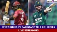 On Which Channel West Indies vs Pakistan 2025 Live Telecast in India Will Be Available? How To Watch WI vs PAK T20I and ODI Cricket Matches Free Live Streaming Online?