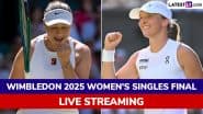 Amanda Anisimova vs Iga Swiatek, Wimbledon 2025 Free Live Streaming Online: How To Watch Live TV Telecast of Women's Singles Final Tennis Match?
