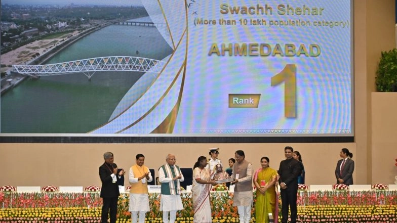 Swachh Survekshan 2024-25: Ahmedabad Cleanest City Under New Ranking System; Indore Moved to &lsquo;Super Swachh League Cities&rsquo;